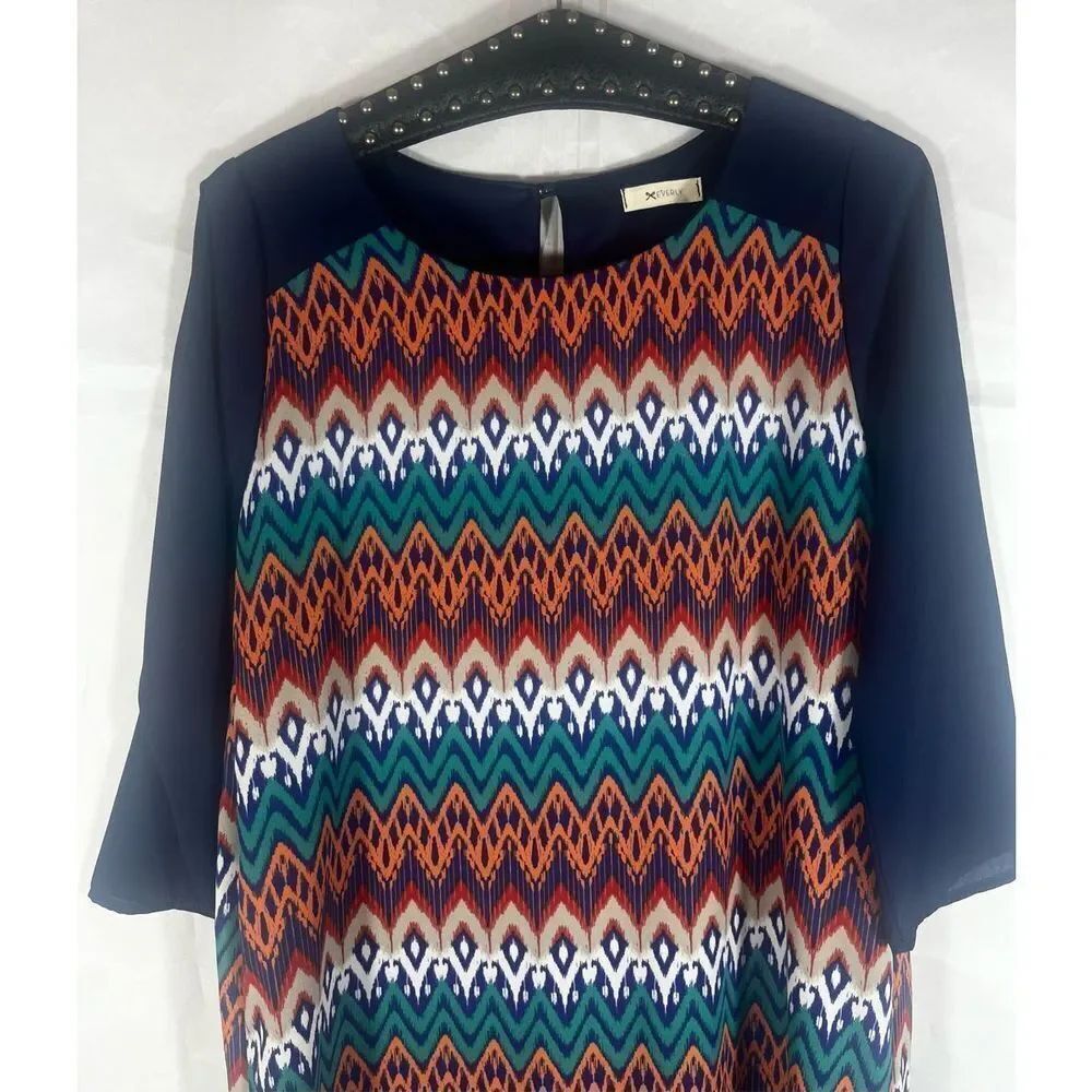 Everly Chevron print dress - Picture 4 of 6